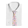 Noeuds Papillon Macaron Motif Cravates Hommes Femmes Soie Polyester 8 Cm Cravate Étroite Pour Hommes Chemise Accessoires Cravat Mariage Affaires