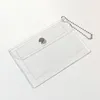 Porte-cartes Porte-monnaie pour femmes Portefeuille Mode Transparent Étanche Pvc Business Purse Men Id Girl Coin Bag