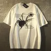 T-shirt pour femme American Retro Street Spider T-shirt à manches courtes en pur coton pour hommes et femmes d'été en vrac polyvalent surdimensionné Couple Top 230711