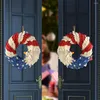Fleurs décoratives guirlande délicate ornement suspendu longue durée Festival Fadeless décoration drapeau américain guirlande pendentif