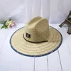 Cappelli a tesa larga Cappelli a secchiello Cappello da bagnino da donna Cappello estivo da spiaggia in paglia Cappello da sole all'aperto Bohemia Lady Fashion Fedora Panama Hat 230711