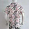 Herren-Freizeithemden, 2023, Bambusfaser-Druck, Hawaii-Hemd, Strand, kurzärmelig, modisches Top, T-Shirt, Camisa