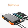 Powerbank na energię słoneczną 16000mAh PD18W Poverbank 10W szybkie bezprzewodowe ładowanie Qi z latarką Powerbank przenośna ładowarka do iPhone 14 L230712