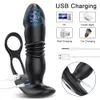 Vibratorer App Control Teleskopisk Butt Plug Anal Vibrator Sexleksaker för män Ass Anal Dildo Prostata Massager Män Bluetooth Buttplug 9 lägen 230712