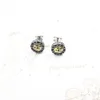 Stud Ear Studs Cross Black Stones Gold Europe Style Delicate Myths Fine Jewerly Per donna Uomo Vintage 925 Sterling Silver Gift 230711