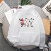 Bluzy bluzy damskie bluzy świąteczne Bad Rabbit Hoodie Esthetic Cartoon Śliczna kaptura Damska Zabawna Sweter Zimowe ubranie HARAJUU HARAJUU TOP Z230713