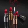 Lippenstift Vorm Mooie Sigarettenaansteker Butaan Open Vlam Geen Gas Gratis Fire Flint Lady's Roken Kerstcadeau 2PAP