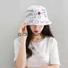 Brede rand hoeden Bucket Hats Desingers bucket hats Luxurys Brede rand hoeden Effen kleur crossover letter zonnehoeden modetrend reizen buckethats temperament honderd Sm