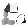 Difusores de Flash Universal Mini Portátil Softbox Difusor de Flash Refletor Redondo Quadrado Caixa de Luz Suave para Canon Nikon Câmera Ferramentas Fotográficas R230712