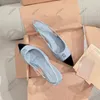 Tasarımcı Yüksek Topuklu Tasarımcı Topuklar Pembe Mavi Patent Deri Stiletto Deri Saçlı Ayak Tip Siyah Düğün Ayakkabıları Partisi