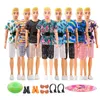 Kawaii 28 öğe /lot bebek aksesuarları 30 cm yaz çocuk oyuncakları mini bikini sevgilisi, barbie ken diy oyunu için kadın erkek kıyafetleri giymek