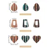 Bedels 1 Sets Hars Hout Hangers Geometrisch Ruit Hart Voor Sieraden Maken DHZ Dangle Oorbellen Ketting Benodigdheden