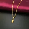 Anhänger Halsketten 24k vergoldete Halskette Erdnuss für das Verlobungsschmuckgeschenk einer Frau