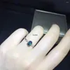 Cluster ringen natuurlijke opaal ring 925 zilveren dame kleur luxe elegante bruiloft verlovingsgeschenk