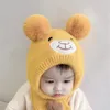 Czapka niemowlęca Jesień i zima Śliczna dziecięca zimowa wełniana czapka dla niemowląt Ochrona uszu Czapka z dzianiny