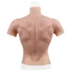 Breast Form Eyung Silicone Muscle Suit For Man Cosplay Costume Male Fake Chest Bodysuit Realistic Simulation Muscles for Halloween lifelike 230711