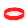 2 pezzi / set Rosso Nero Blank Fitness Wristband Uomo Donna Bambini Bracciale in gomma Sile per uomo Regalo Gioielli all'ingrosso L230704