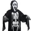 2017 Halloween Ghost Skelett Dräkt Skalle Handskar Djävulsmask Läskiga kostymer för barn Vuxen Cosplay Holiday Party Kläder LX3258x