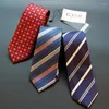 Fliege Linbaiway 7 cm Polyester für Herrenanzug Formelle Kleidung Gestreifter Gravata-Kragen Schlanke Krawatte Hochzeitsfeier Krawatte Individuelles Logo
