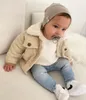 Manteau né Bébé Fille Garçon Veste En Velours Côtelé Infant Toddler Enfant Automne Printemps Hiver Chaud Épais Enfant Outwear Vêtements 0 3Y 230711