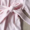 パジャマ生まれの赤ちゃん男の子女の子ローブセット綿 100 タオル地テリー幼児バスローブフード付きスリープローブ帽子付きホームスーツ 0 2Y 230711