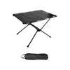 Camp Furniture Folding Camping Table With Hole For Hanging Outdoor Foldable Desk Travel Backyard Fishing Hiking BBQ