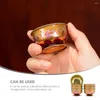 Servies Sets 7 Stuks Tibet Mini Containers Water Cup Offer Tempel Legering Heilige Metalen Decoratieve Houder Rituele Kom Meditatie