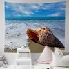 Tapestries Tapestry Wall Background Beautiful Landscape Living Room The Blue Sea Beach Bedroom Decoration Hanging Cloth R230710