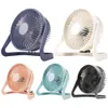 Ventiladores elétricos Ventilador refrigerador de ar de 5/6 polegadas Ventilador elétrico sem fio Ventilador de circulação de carregamento USB Ventilador de mesa pequeno silencioso Ventilador de ar frio