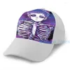 Czapki z daszkiem Fashion Galaxy Skeleton Boy Czapka do koszykówki Mężczyźni Kobiety Graficzny nadruk Czarny kapelusz dla dorosłych Unisex