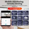 Telecamera domestica telefono remoto wireless WiFi monitor esterno Visione notturna all'aperto senza angolo morto a 360 gradi