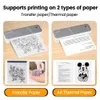 Autres appareils électroniques A4 Imprimantes thermiques Transfert de tatouage sans fil Bluetooth USB Imprimante mobile Machine Texte PDF Document Printing Maker avec papier 230712