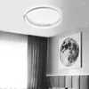 Lustres Led Simple Ligne Circulaire Lampe Pour Chambre Ronde Éclairage Intérieur Luminaria Blanc/Noir Couleur Lumières