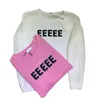 Luxe Vrouwen Knits Vrouwen T-shirt Brief Holle Lange Mouwen Ronde Hals Tops Designer Casual Shirts Sweatshirt Sweatshirts271Z