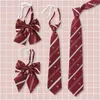 Bow Ties Bachelor's Clothing Graduation Tie Female Wine-Red Japanese Jk College Style Tie-Free Men Sailor Suit Flower Neck