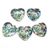 Pendant Necklaces Heart-shaped Natural Abalone Shell Pendants Fashion Jewelry DIY Making Necklace Earrings Single-sided Accessories 1pcs