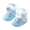Buciki zimowe ciepłe urodzone buty dziecięce futrzane pluszowe podszewki antypoślizgowe podeszwy śniegowce dla 6-15 miesięcy chłopcy dziewczęta