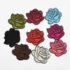 90pcs 9colors Rose Flower Embroidery Fabric Patches Applique Embossed Lace Motif242O