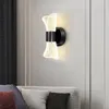 Vägglampa Moderna Minimalistiska Lampor Kreativa Akryl Gangslampa Lampor För Inomhus Vardagsrum Sängbord Korridor Armatur Heminredning