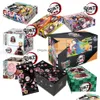 Jogos de Cartas Demon Slayer Blade Flash Ssp Kamado Tanjirou Nezuko Peripheral Ur Rare Collection Christmas Gift 221125 Drop Delivery Toy Dhlrc