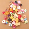 Charm 20/30/60/100pcs/lot by Random Cake Candy Food Charms for Jewelry Making Bracelets Earrings Making Resin Flat Back Cabochon
