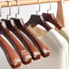 Hangers Racks Cloth hangers for luxury antique coat suit sweater jacket storage closet custom wide shoulder wooden hangers for clothes 230711