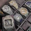 Handgjord Custom Pass Diamond Tter VVS Moissanite Diamond Inlay Hip Hop Smycken Modifiering Iced Out Lyx WatchOBZH8CV8