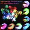 Dekompressionsleksak LED Light Up Spinner Luminous Finger Toy Hand Spinner Stressreducering och ångestlindring Partyfavoriter för barn Vuxna R230712