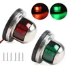 All Terrain Wheels Stainless Steel ABS Red Green Navigation Light Boat Marine Indicator Spot Accessory