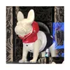 Hundkläder Klassisk lapptäcke Designer Husdjursrockar Ins Mode Thicken Bldog Jacka Vinter Varm personlighet Teddy Ytterkläder Dhbna