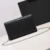 messenger bag Designer Bag chain gold women Bags Fashion genuine leather bag flip cover messenger crossbody Shoulder Handbag caviar bags luxury wallet Black MM