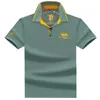 Polos masculinos de alta qualidade algodão bordado camisa polo 2023 verão high end negócios casual lapela camiseta manga curta 230711