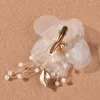 Hair Clips White Flower U Shaped Hairpin Pearl Elegant Pins Clip Jewelry Accessories For Women Wedding Ornaments ML