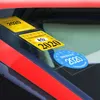 Nuevo 3 uds pegatinas electrostáticas para parabrisas de automóvil pegatina estática transparente para Interior de coche accesorios adhesivos de inspección anual